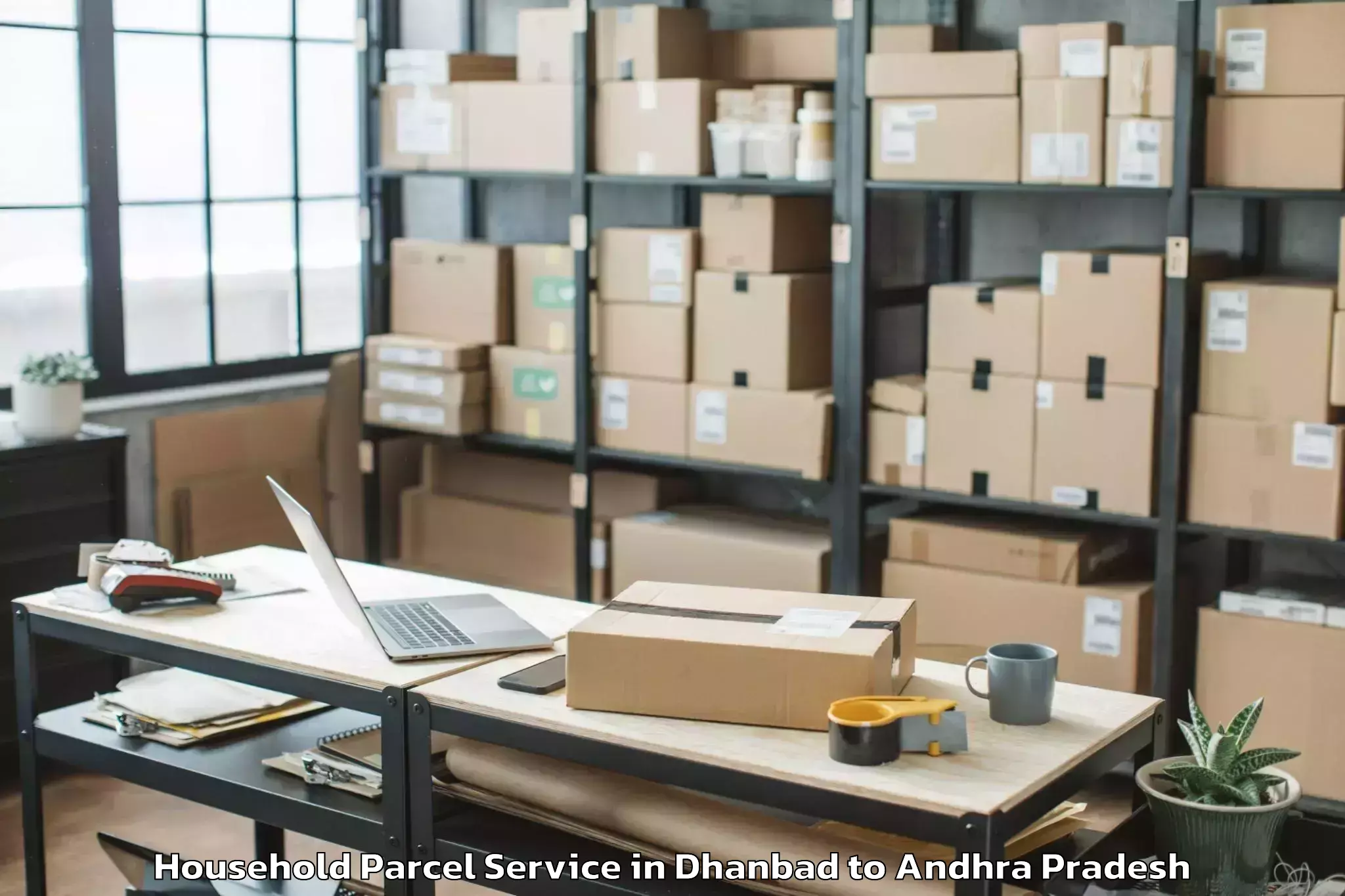 Easy Dhanbad to Ganganapalle Household Parcel Booking